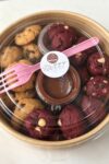 4-Pack Red Velvet & Chocolate Chip Cookies with Dip, Healthy Formula, Free Home Delivery
