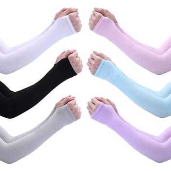 Cooling Arm Sleeves Sun Protection Arm Sleeves Ice Silk Cooling Sleeves（6 pairs）