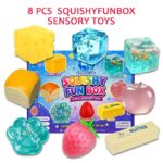 8-Piece Set Mystery Squishy Box, Blind Box Malt Sugar Stress Relief Fidget Toys, Sensory Bundle, Creative Slow-Return Squishy, Party Gift, 8 Different Styles